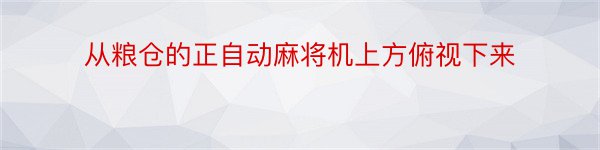 从粮仓的正自动麻将机上方俯视下来